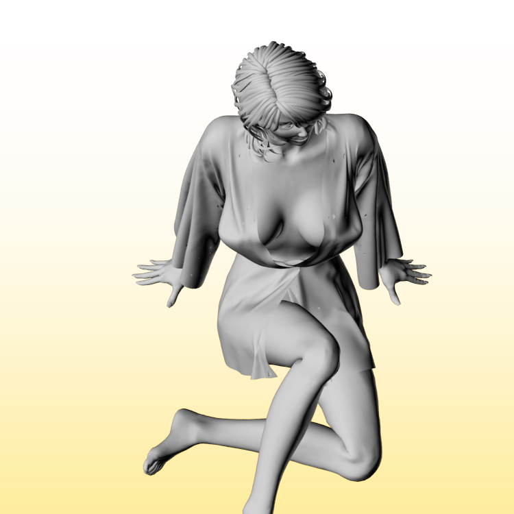 Sexy Frau 3D-Modell